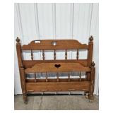 Wooden Headboard and Footboard