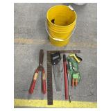 Hand Tools In A 5 Gallon Bucket