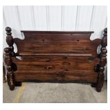 Wooden Headboard and Footboard