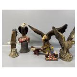Several Eagle Statues