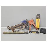 Caulk Guns(2), Glass Cutter, Handheld Sanding