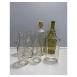 8 Assorted Glass Bottles