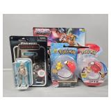 Pokemon, Star Wars, Bakugan Toy- All New