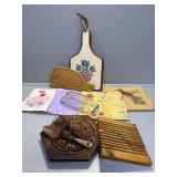 Glass Butter Dish, Hot Pads & Trivets