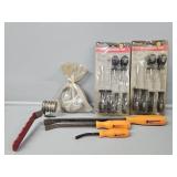 Pry Bars, Screwdrivers, Tubing Bender,  Metal