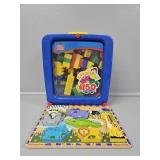 Mega Bloks In A Case & Chunky Puzzle