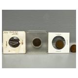 1882, 1893, 1899,1902 Indian One Cent Coins