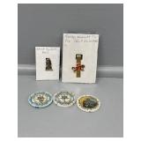 Reddy Kilowatt Tie Clip, Casino Chips