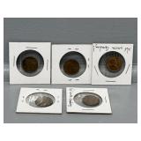 1941,1946,1949,1953,1957 Wheat Pennies