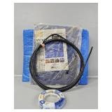 5x7 Tarp, Wire, Blue Masking Tape, Tarp