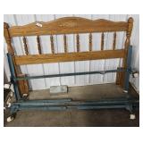 Wooden Headboard With Metal Frame