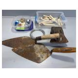 Chopper 1 axe head,  masonry trowels