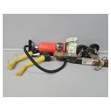 Trailer Hitch, Gas Nozzles, Air Pump, Castors(4)