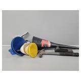 Funnels(6), Staple Gun, Hammer