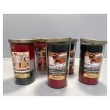 5 Holiday Jar Candles & 1 Small Jar Candle