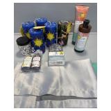 5 Pillar Candles, Dr Teals Foaming Bath