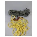 Utility Hoist System W/Rope, Green Heavy Rope