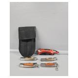 Throwing Knife Set W/Pouch, Pocket Knives, Book