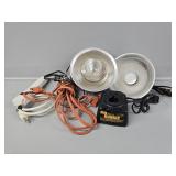 Heat Lamps, Power Strip, Extension Cord, DeWalt