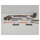 Truck Shackle, Drill Bit, Chisels, Small Crow Bar