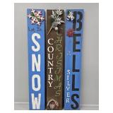 3 Wooden Christmas Signs
