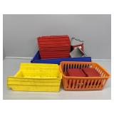 Plastic Storage Bins Assorted Sizes/Colors