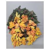 Fall Wreath and Christmas Wreath