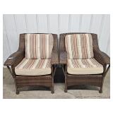 Brown Wicker Chairs(2)