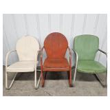 Metal Outdoor Chairs(3)