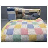 JC Penny Fitted and Flat sheets, Baby Quilt