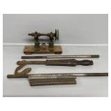 Files, Pipe Cutter, Wooden Handle, Belt Pully
