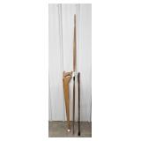 Wooden Bow, Cane, Bandsaw Shaped Cane