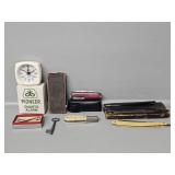 Pioneer Quartz Alarm Clock, Swiss Army Knife,
