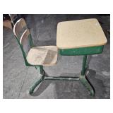 Wood & Metal School Desk