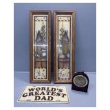 His and Hers Outhouse signs, Dad License plate