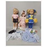 Tally Tots Dolls(2), Porcelain Doll, Doll Clothes