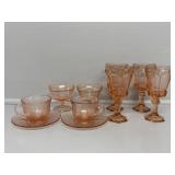 Pink Depression Glass Items