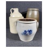 Rockdale Union Stoneware Crock & Stoneware Jugs
