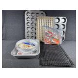 Foil Pans, Muffin Tins, Cooling Racks
