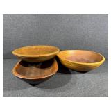 Wooden Serving Bowls (3)