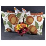 4 Decorative Pillows & Fall Round Tablecover