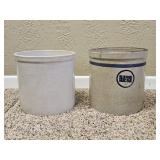 Stoneware Crocks (2)