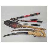Loppers, Collapsible Shovel, Hand Saws