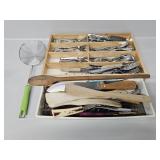 Oneida Cutlery Set, Assorted Knives, Spoons,