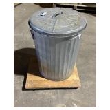 Aluminum Trash Case with Fire Wood