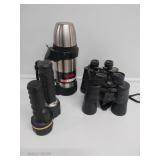 Binoculars(2), Thernos, Flashlights