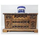 .925 Cubic Zirconia Ring, Wooden Jewelry Box,