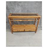 Farmhouse Style Wooden Console Table