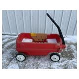 Red Plastic Garden Wagon