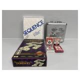Sequence, Dominoes, Playing Cards